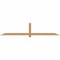 Ekena Millwork Eugene Smooth Timber Gable Bracket, Western Red Cedar, 96"W x 20"H x 1 1/2"D x 3 1/2"F, 5/12 Pitch GBW096X20X0204EUG00SWR - alternate 1